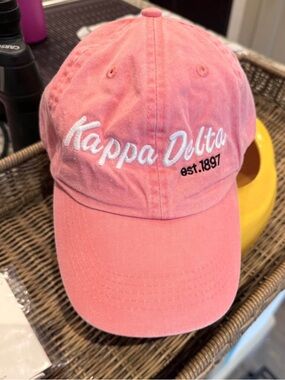 🍀 NWOT Kappa Delta Embroidered Script Baseball Cap